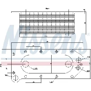 Uljni hladnjak, ulje za motor NISSENS NIS 91257 IC-G0R6H5