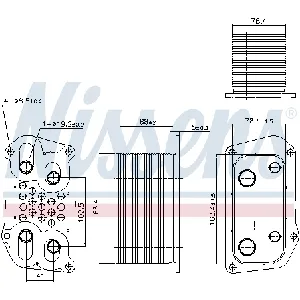 Uljni hladnjak, ulje za motor NISSENS NIS 91259 IC-G0U6KR