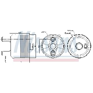 Uljni hladnjak, ulje za motor NISSENS NIS 91267 IC-G0R6H6