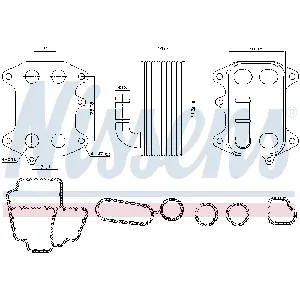 Uljni hladnjak, ulje za motor NISSENS NIS 91272 IC-G0R6H8