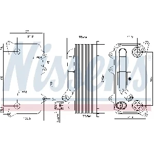 Uljni hladnjak, ulje za motor NISSENS NIS 91273 IC-G0R6H9