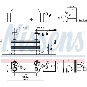 Uljni hladnjak, ulje za motor NISSENS NIS 91280 IC-G0U6KU