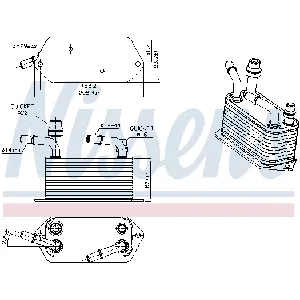 Uljni hladnjak, ulje za motor NISSENS NIS 91283 IC-G0U6KV