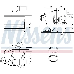 Uljni hladnjak, ulje za motor NISSENS NIS 91286 IC-G0R6HB