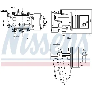 Uljni hladnjak, ulje za motor NISSENS NIS 91315 IC-G0U6L0