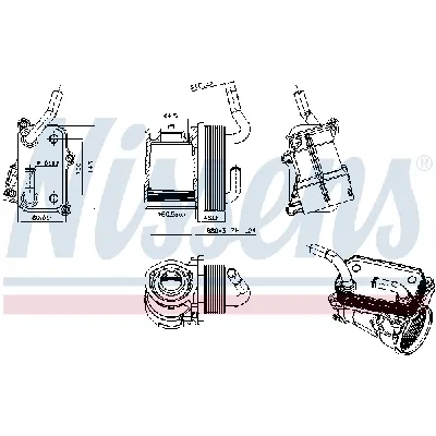 Uljni hladnjak, ulje za motor NISSENS NIS 91317 IC-G0WBH6