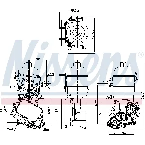 Uljni hladnjak, ulje za motor NISSENS NIS 91326 IC-G0U6L2