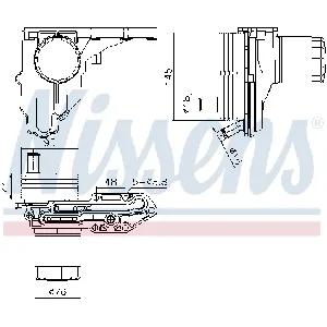 Uljni hladnjak, ulje za motor NISSENS NIS 91329 IC-G0WBH8