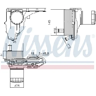 Uljni hladnjak, ulje za motor NISSENS NIS 91329 IC-G0WBH8