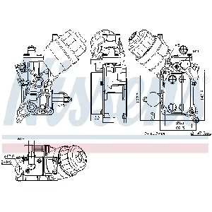 Uljni hladnjak, ulje za motor NISSENS NIS 91355 IC-G0U6L5