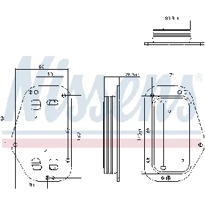 Uljni hladnjak, ulje za motor NISSENS NIS 91360 IC-G0WBHB