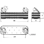 Uljni hladnjak, ulje za motor NRF NRF 31039 IC-C3FE7F