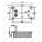 Uljni hladnjak, ulje za motor NRF NRF 31071 IC-D81831