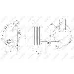 Uljni hladnjak, ulje za motor NRF NRF 31159 IC-DD8624