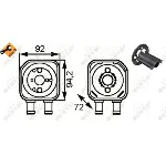 Uljni hladnjak, ulje za motor NRF NRF 31179 IC-CFC202