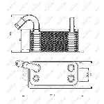 Uljni hladnjak, ulje za motor NRF NRF 31192 IC-D09BB3