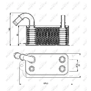 Uljni hladnjak, ulje za motor NRF NRF 31192 IC-D09BB3