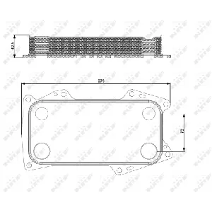 Uljni hladnjak, ulje za motor NRF NRF 31203 IC-D83778