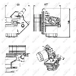 Uljni hladnjak, ulje za motor NRF NRF 31238 IC-DEB3E5