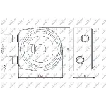 Uljni hladnjak, ulje za motor NRF NRF 31247 IC-DF12BE