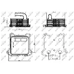 Uljni hladnjak, ulje za motor NRF NRF 31260 IC-DF12C9