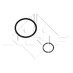 Uljni hladnjak, ulje za motor NRF NRF 31264 IC-DF12CE