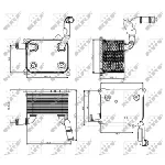 Uljni hladnjak, ulje za motor NRF NRF 31266 IC-DF12D0