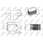 Uljni hladnjak, ulje za motor NRF NRF 31273 IC-DF12D5