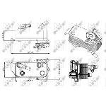 Uljni hladnjak, ulje za motor NRF NRF 31279 IC-DF12DA
