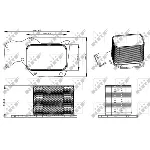 Uljni hladnjak, ulje za motor NRF NRF 31284 IC-DF12DD