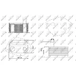 Uljni hladnjak, ulje za motor NRF NRF 31298 IC-DF12EA