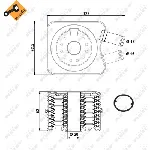 Uljni hladnjak, ulje za motor NRF NRF 31306 IC-C3CB0B
