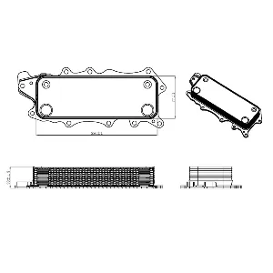Uljni hladnjak, ulje za motor NRF NRF 31319 IC-DEB3E8