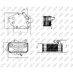 Uljni hladnjak, ulje za motor NRF NRF 31331 IC-DEB3FC