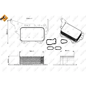 Uljni hladnjak, ulje za motor NRF NRF 31337 IC-DEDDB3