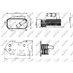 Uljni hladnjak, ulje za motor NRF NRF 31341 IC-DF12F1