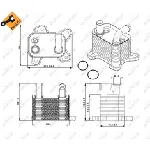 Uljni hladnjak, ulje za motor NRF NRF 31342 IC-DF12F2