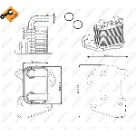 Uljni hladnjak, ulje za motor NRF NRF 31345 IC-DF12F5
