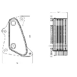Uljni hladnjak, ulje za motor NRF NRF 31823 IC-G0QBQA