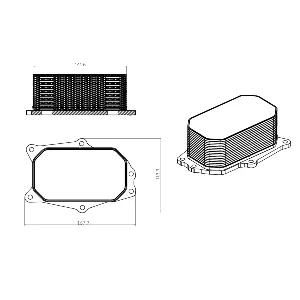 Uljni hladnjak, ulje za motor NRF NRF 31825 IC-G0QBQC