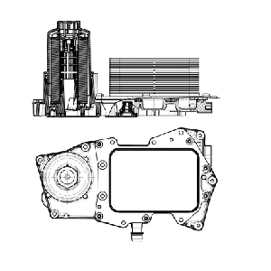 Uljni hladnjak, ulje za motor NRF NRF 31827 IC-G0QBQE