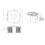 Uljni hladnjak, ulje za motor NRF NRF 31834 IC-G0QF7J