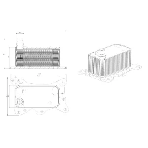 Uljni hladnjak, ulje za motor NRF NRF 31835 IC-G0QF7K