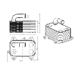 Uljni hladnjak, ulje za motor NRF NRF 31837 IC-G0QF7M