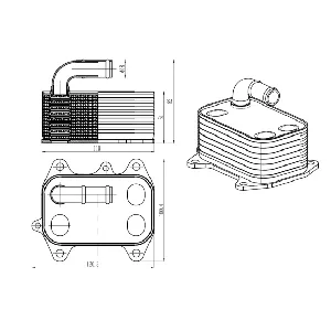 Uljni hladnjak, ulje za motor NRF NRF 31837 IC-G0QF7M