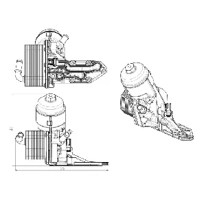 Uljni hladnjak, ulje za motor NRF NRF 31844 IC-G0QF7T