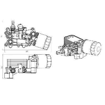 Uljni hladnjak, ulje za motor NRF NRF 31845 IC-G0QF7U