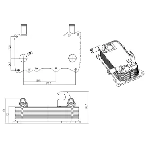 Uljni hladnjak, ulje za motor NRF NRF 31846 IC-G0QF7V