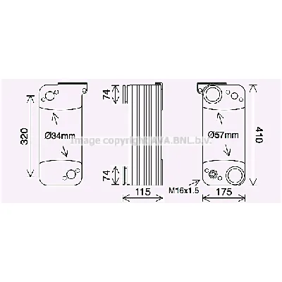 Uljni hladnjak, ulje za motor TITANX SC3053 TTX IC-F8BFAA