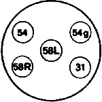 Utičnica HELLA 8JB001 940-001 IC-B527AA